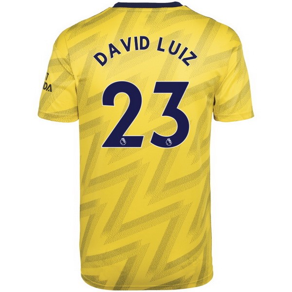 Camiseta Arsenal NO.23 David Luiz Replica Segunda Ropa 2019/20 Amarillo